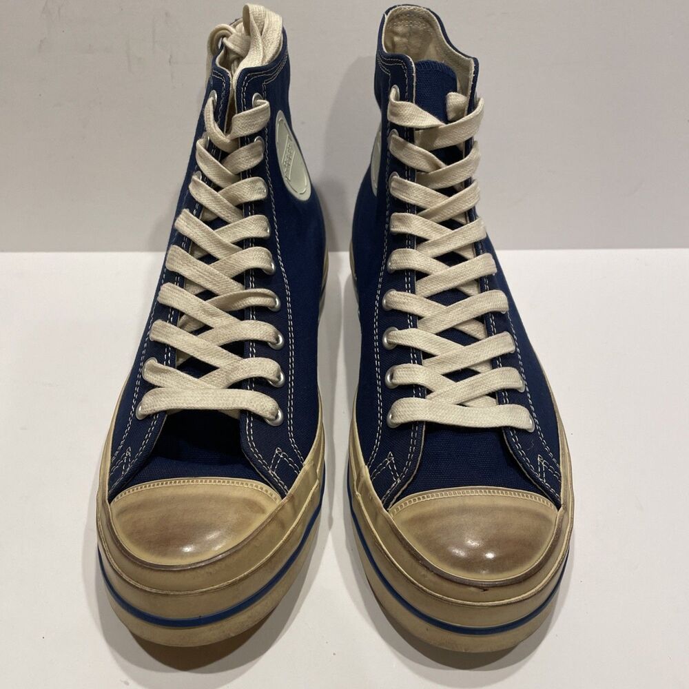 Mitchell & Ness Hood The Conference Blue High Top Sneakers Size Men 7 Women 9